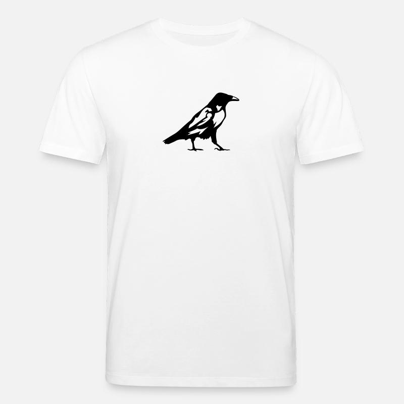Krähen Rabenvogel 1 - Stanley/Stella Unisex Bio-T-Shirt CREATOR  - Weiß