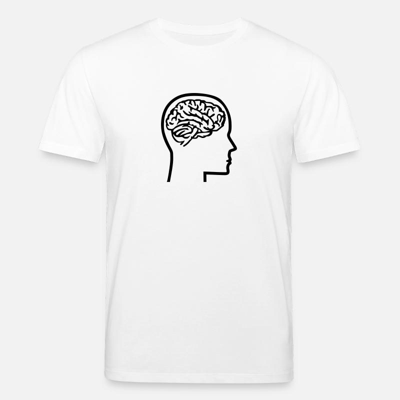 Brain - Stanley/Stella CREATOR Unisex Organic T-Shirt - white