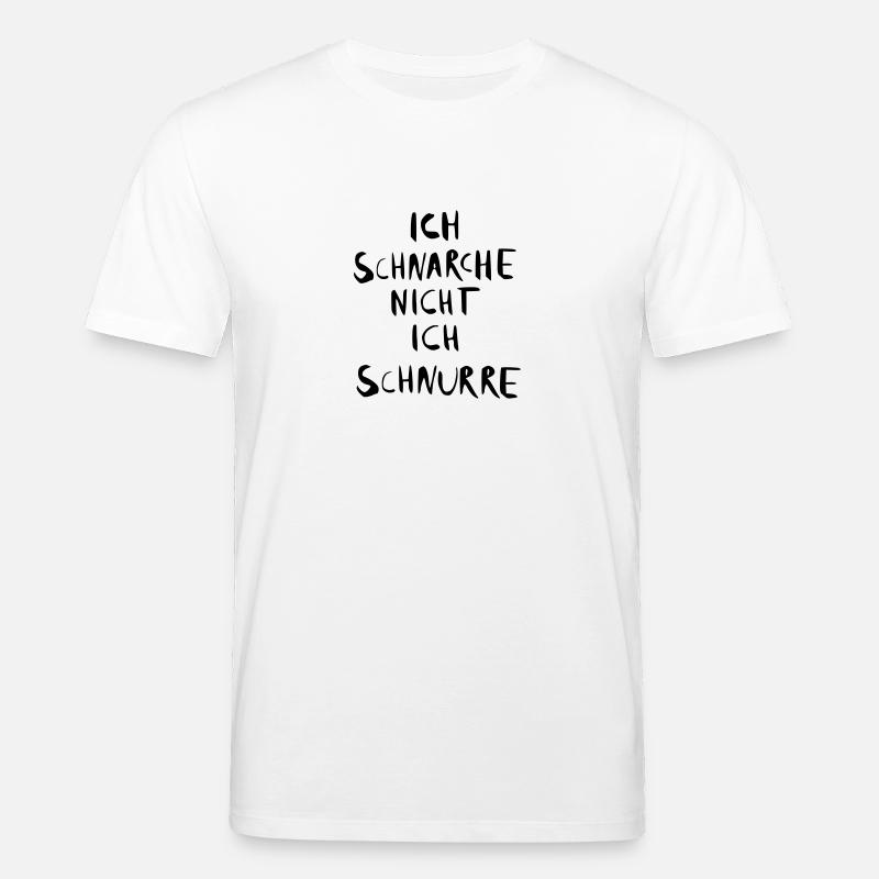 ich schnarche nicht - Stanley/Stella Unisex Bio-T-Shirt CREATOR  - Weiß