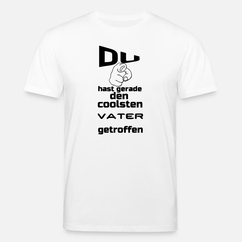 Coolster Vater Geschenk - Stanley/Stella Unisex Bio-T-Shirt CREATOR  - Weiß