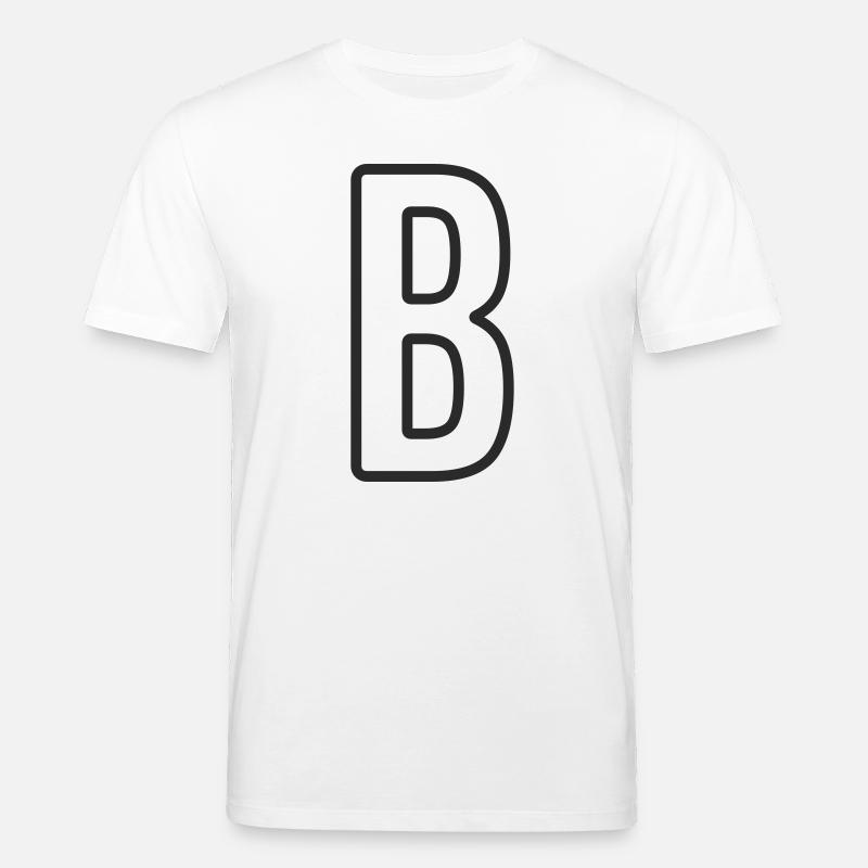 Buchstabe B Typodesign - Stanley/Stella Unisex Bio-T-Shirt CREATOR  - Weiß