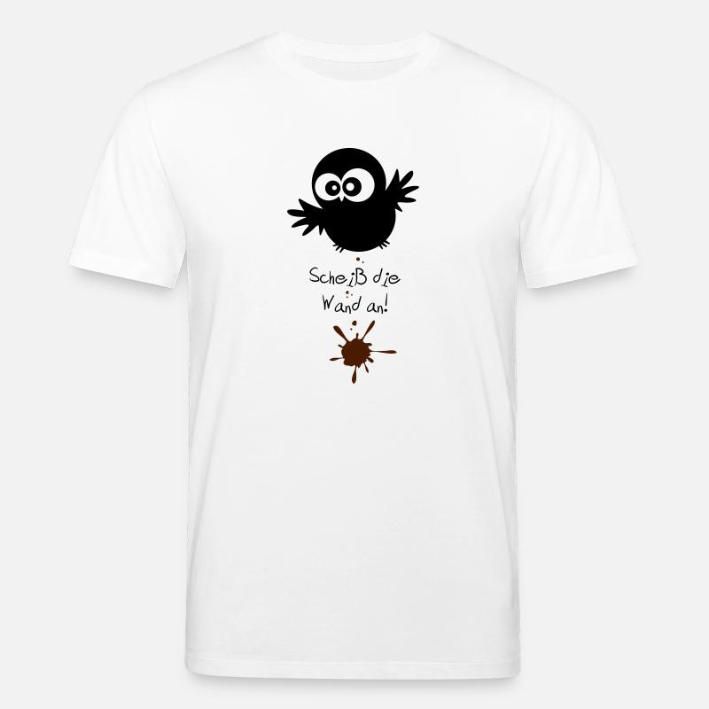 EULE // Scheiß die Wand an - Stanley/Stella Unisex Bio-T-Shirt CREATOR  - Weiß