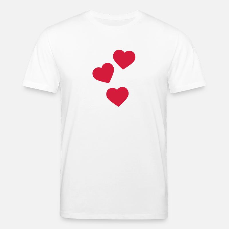 coeurs - T-shirt bio CREATOR Stanley/Stella Unisexe - blanc