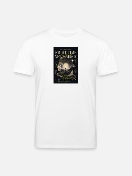 Right Time New Energy - Stanley/Stella CREATOR Unisex Organic T-Shirt - white