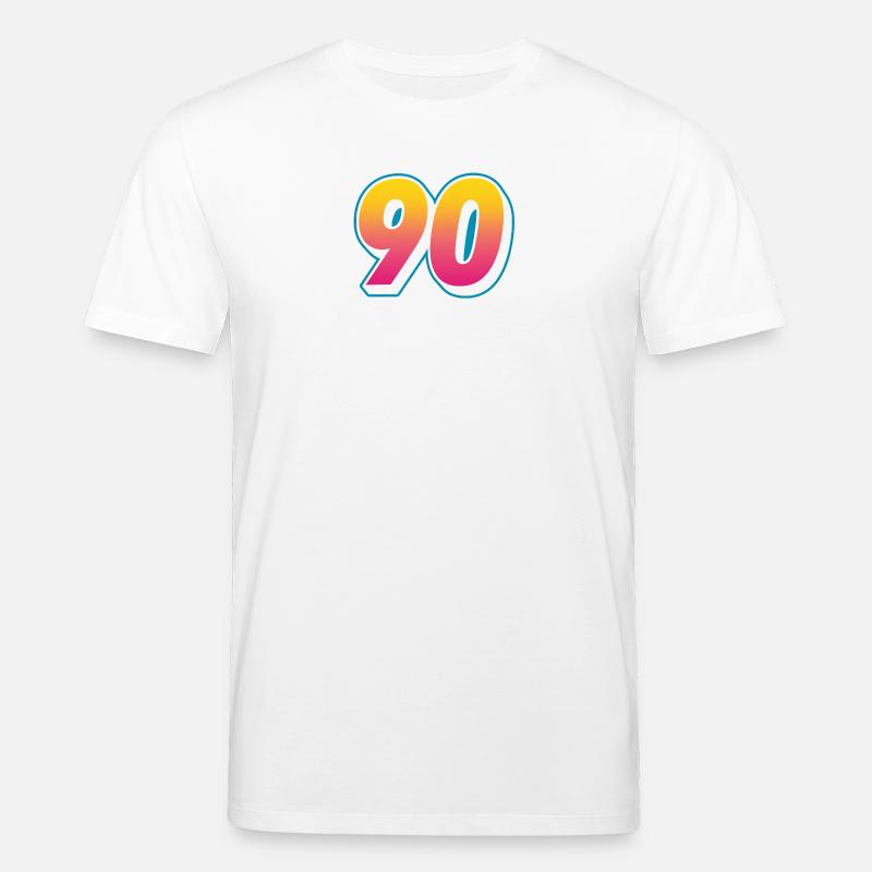 90er Gradient Jubeldesign - Stanley/Stella Unisex Bio-T-Shirt CREATOR  - Weiß
