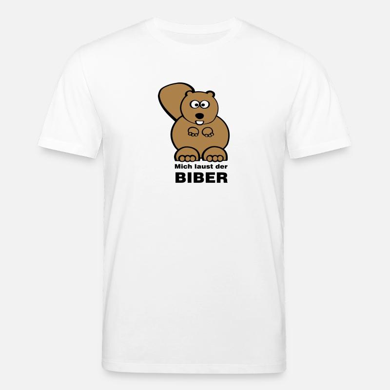 Mich laust der Biber - Stanley/Stella Unisex Bio-T-Shirt CREATOR  - Weiß