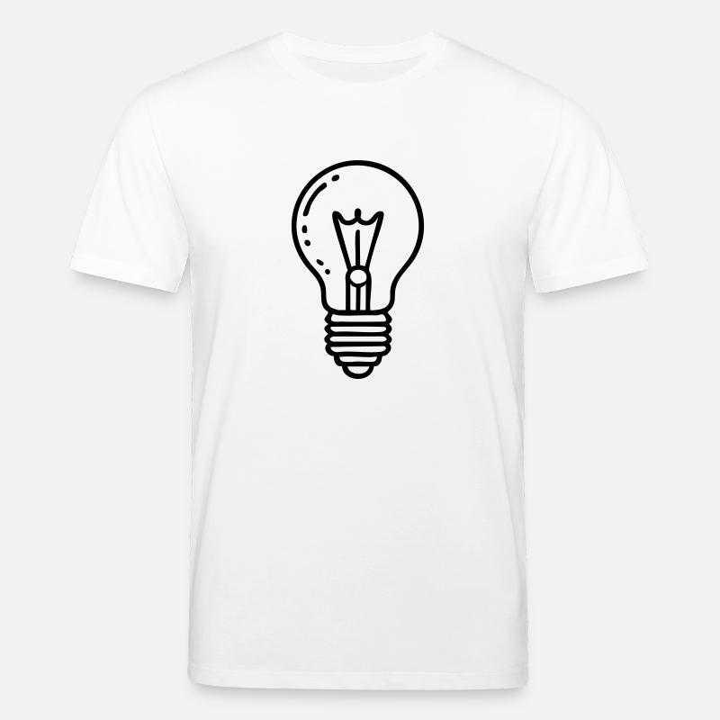 Glühbirne Idee - Stanley/Stella Unisex Bio-T-Shirt CREATOR  - Weiß