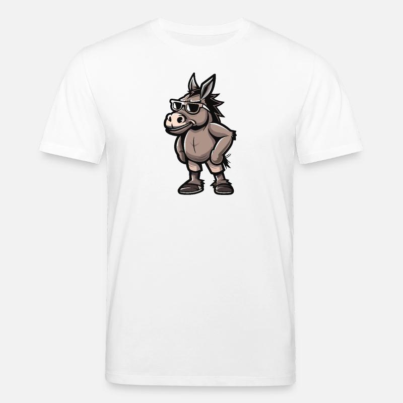 Esel Cool Comic - Stanley/Stella Unisex Bio-T-Shirt CREATOR  - Weiß