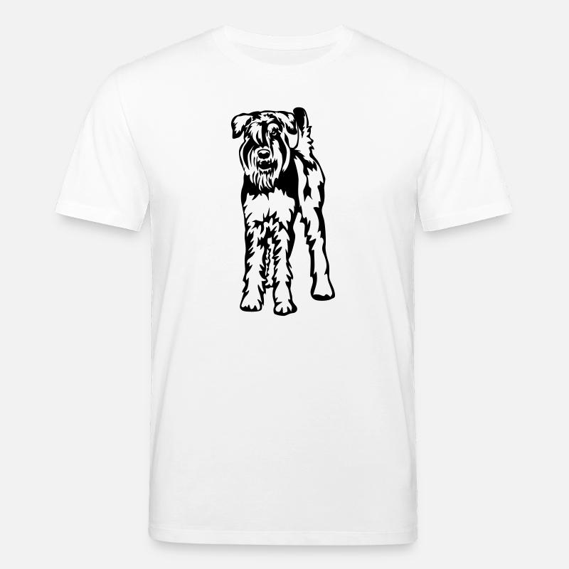 Schnauzer géant - T-shirt bio CREATOR Stanley/Stella Unisexe - blanc