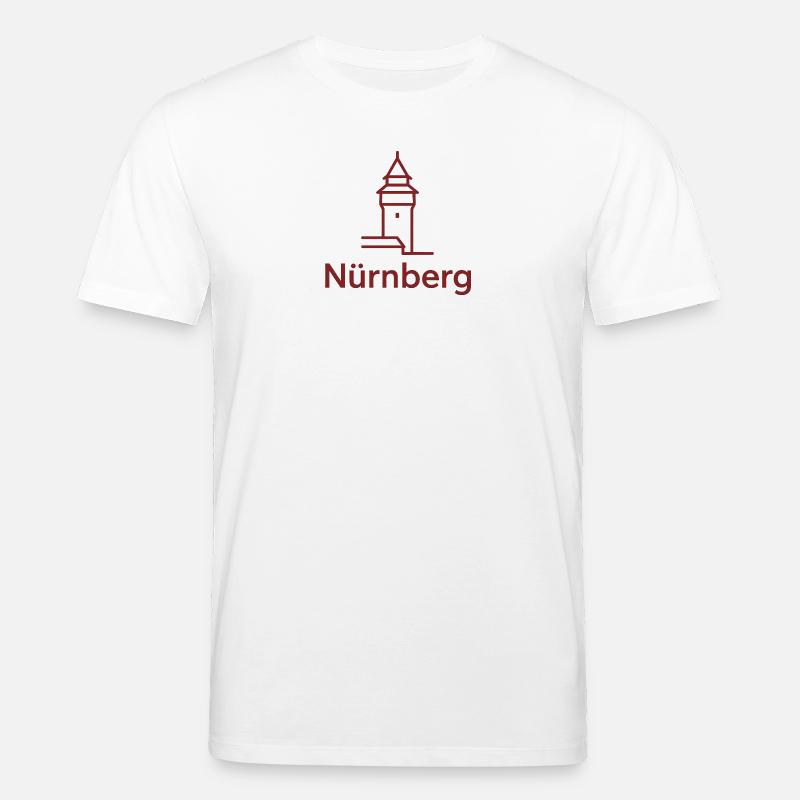 Nürnberg Turm Silhouette - Stanley/Stella Unisex Bio-T-Shirt CREATOR  - Weiß