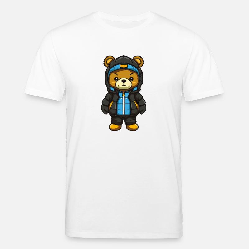 Bear Comic - Stanley/Stella CREATOR Unisex Organic T-Shirt - white