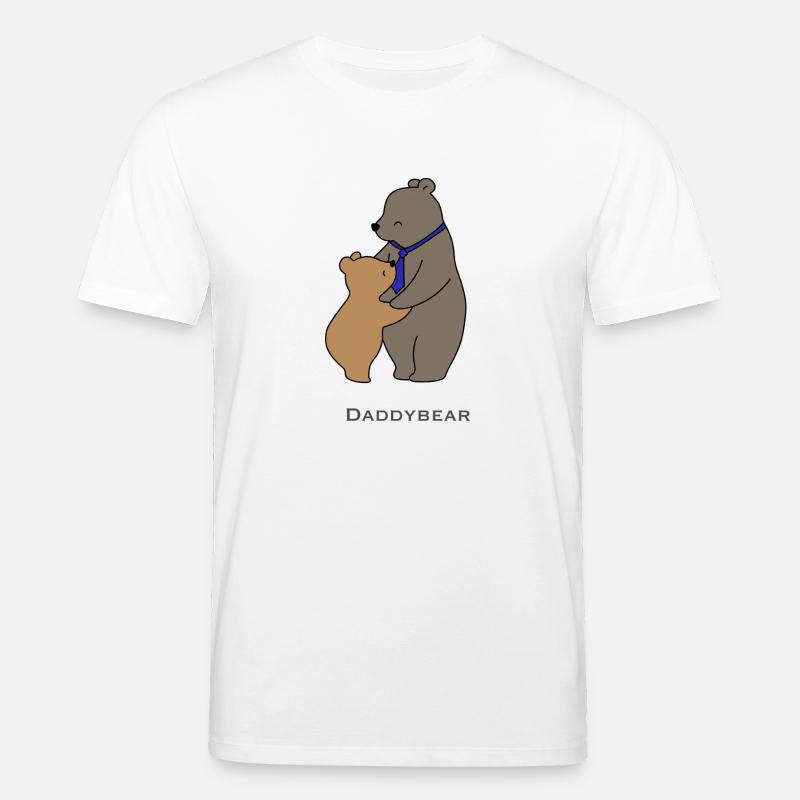 DaddyBear Umarmung - Stanley/Stella Unisex Bio-T-Shirt CREATOR  - Weiß
