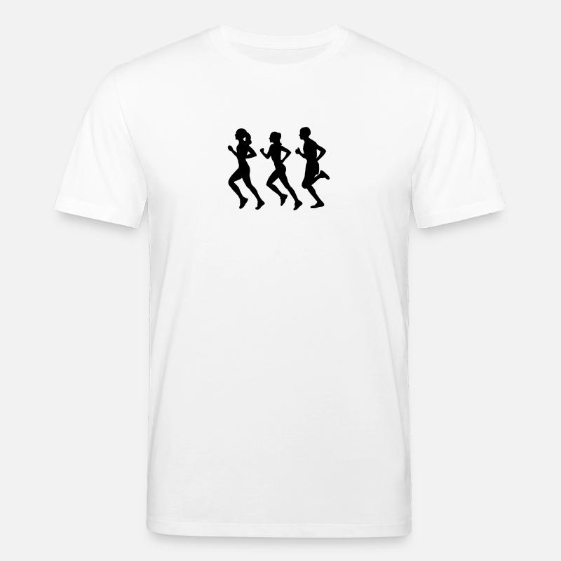 Running Group (Silhouette) - Stanley/Stella Unisex Bio-T-Shirt CREATOR  - Weiß