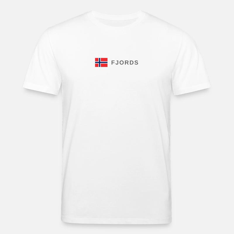 Fjords norvégiens - T-shirt bio CREATOR Stanley/Stella Unisexe - blanc