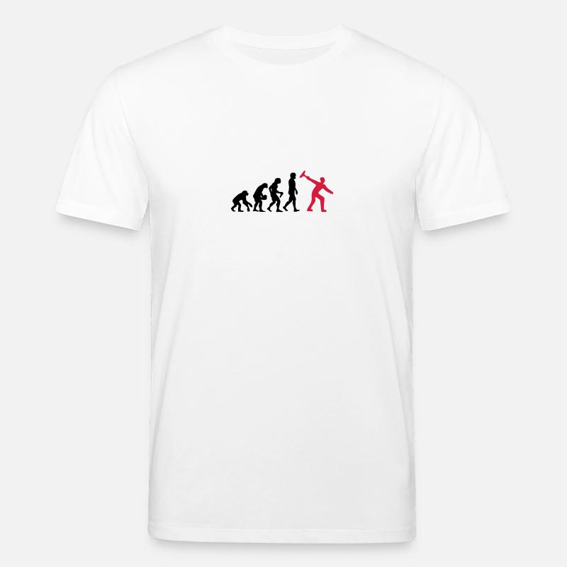 Curling Evolution - Stanley/Stella CREATOR Unisex Organic T-Shirt - white