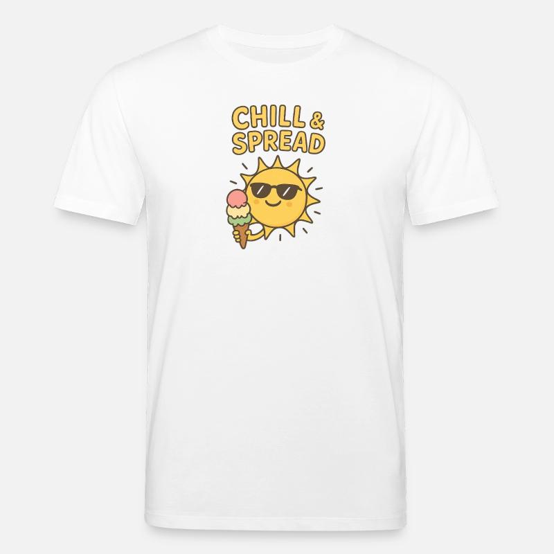 Chill & Spread Sonne Eis Spaß - Stanley/Stella Unisex Bio-T-Shirt CREATOR  - Weiß