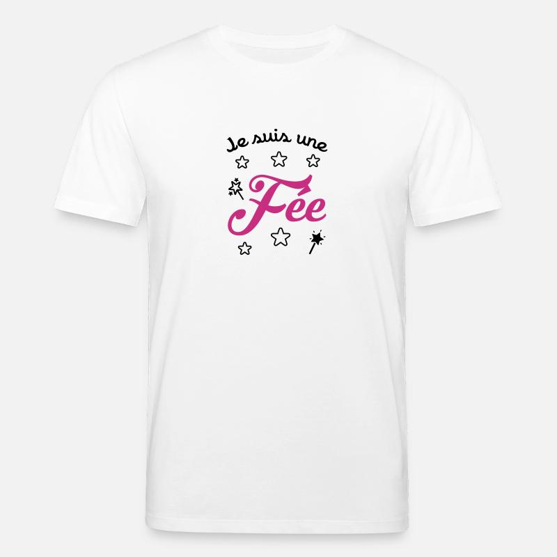 fille / fée / princesse / bébé - T-shirt bio CREATOR Stanley/Stella Unisexe - blanc