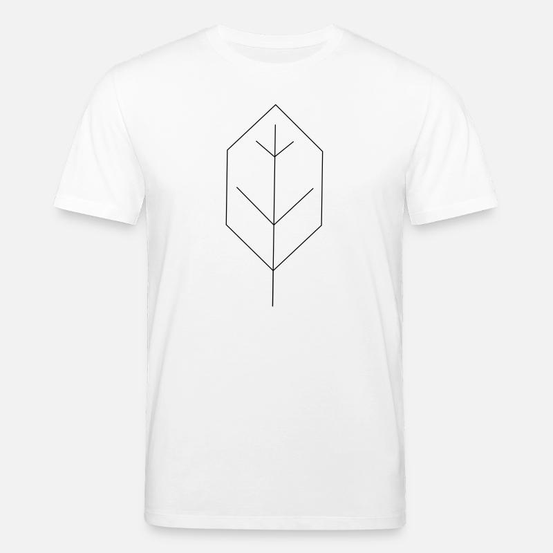 blatt kontur - Stanley/Stella Unisex Bio-T-Shirt CREATOR  - Weiß