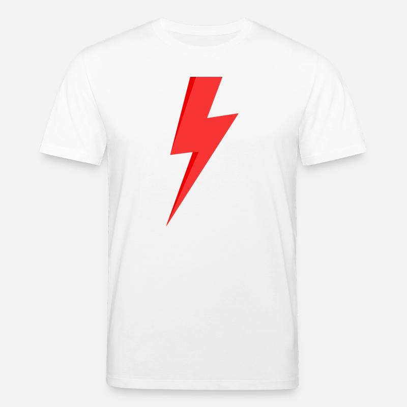 Roter Blitz - Stanley/Stella Unisex Bio-T-Shirt CREATOR  - Weiß