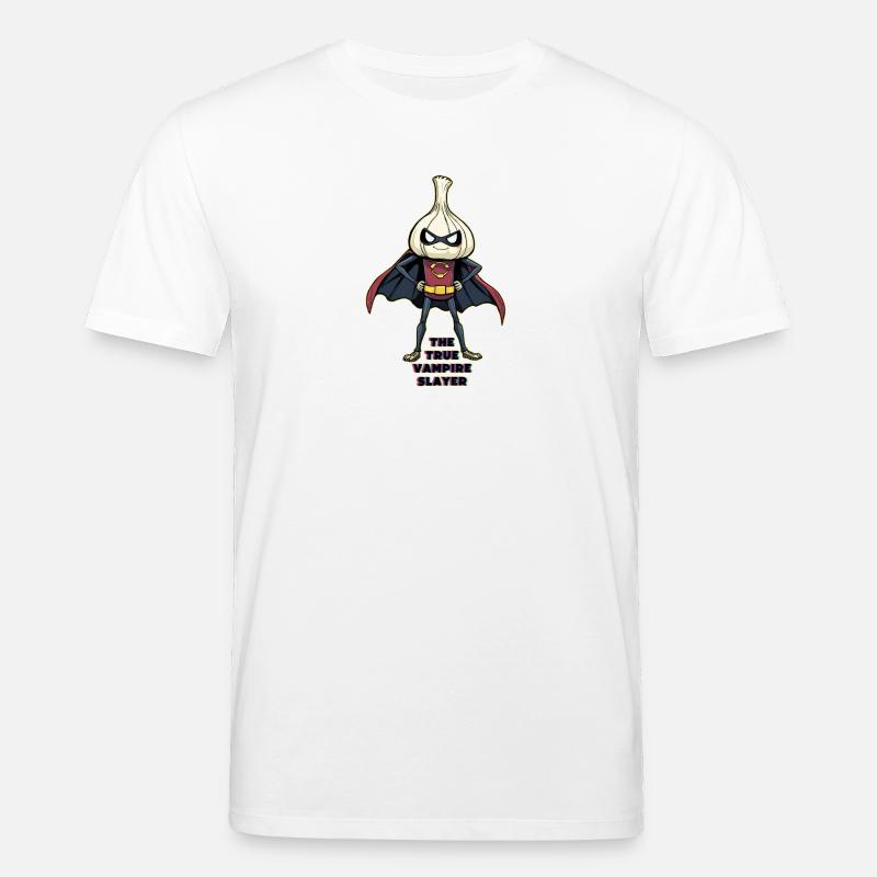 Der wahre Vampirjäger Knoblauchheld - Stanley/Stella Unisex Bio-T-Shirt CREATOR  - Weiß