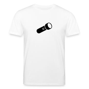Lampe de poche - T-shirt bio CREATOR Stanley/Stella Unisexe - blanc - Devant - Alina (178cm) & Michal (187cm)