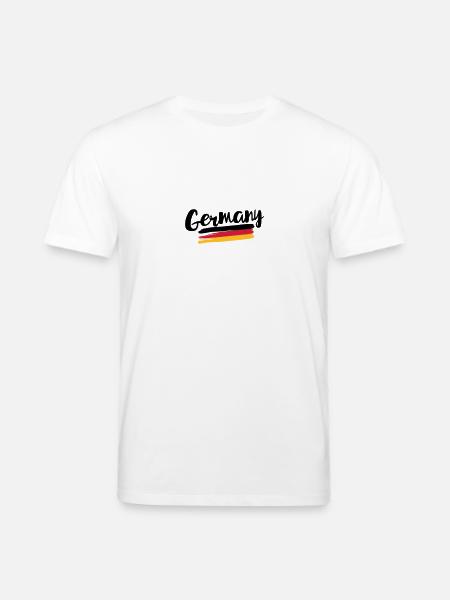 Germany flag – flag of Germany - Stanley/Stella CREATOR Unisex Organic T-Shirt - white