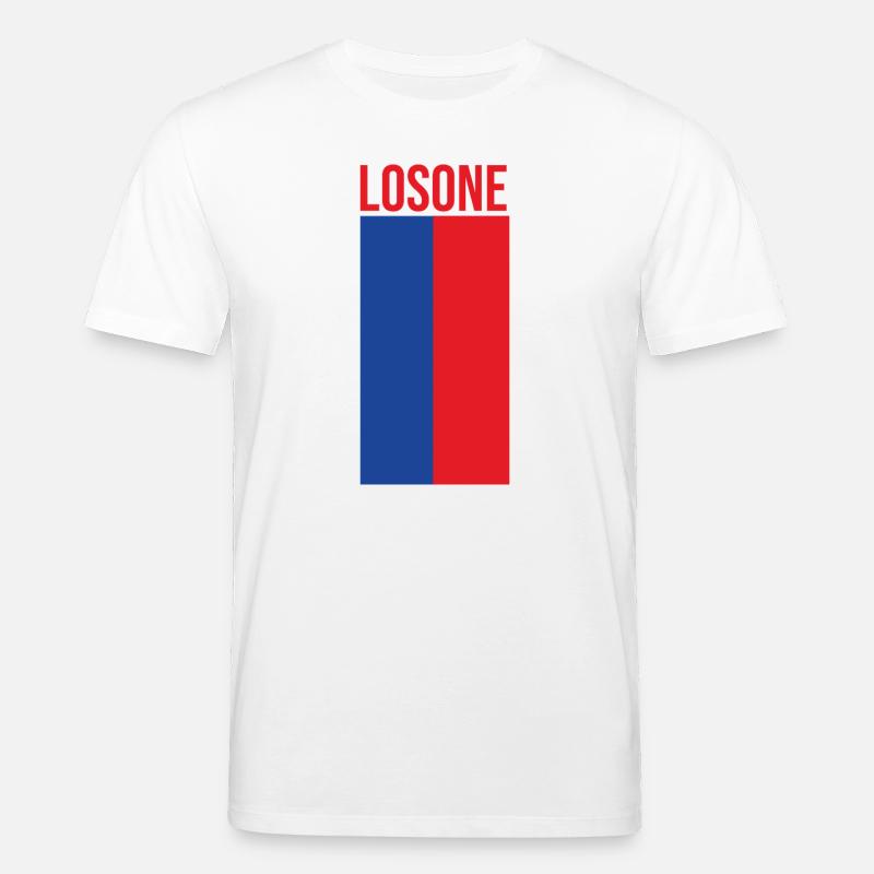Minimalist Losone Flag Design - Stanley/Stella Unisex Bio-T-Shirt CREATOR  - Weiß