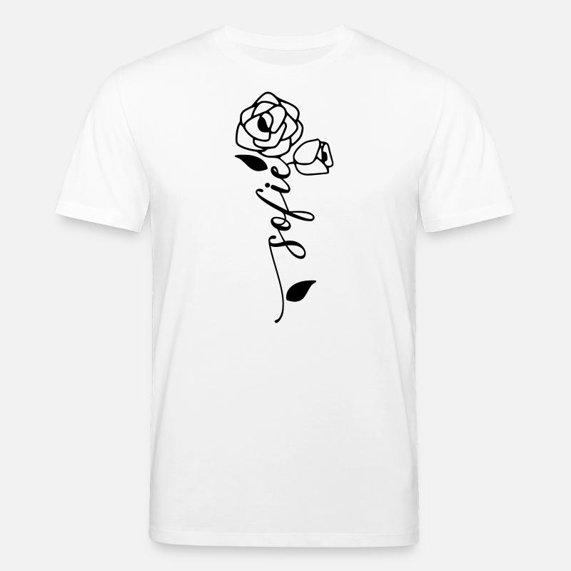 Sofie Nom Prénom Nom Fleur - T-shirt bio CREATOR Stanley/Stella Unisexe - blanc