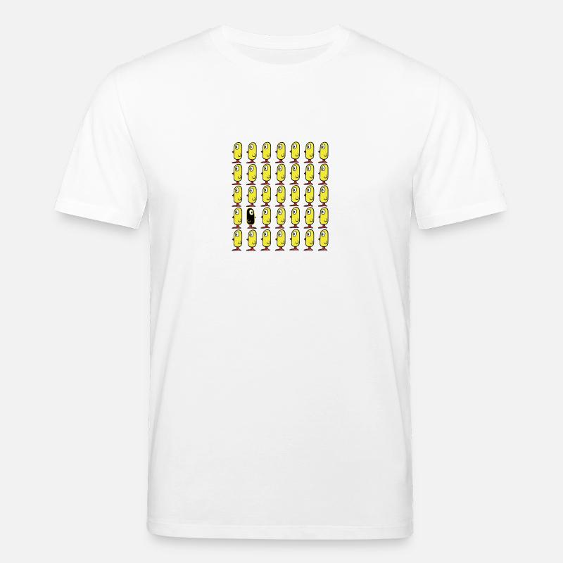 Think different! Vögel Küken - Stanley/Stella Unisex Bio-T-Shirt CREATOR  - Weiß