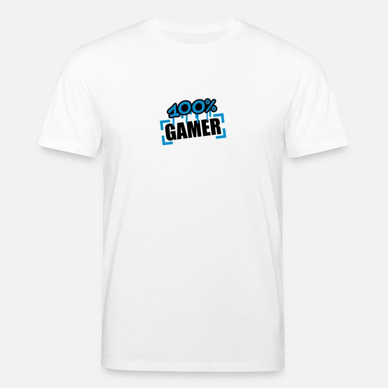 100 Procent Gamer - Stanley/Stella Unisex Bio-T-Shirt CREATOR  - Weiß