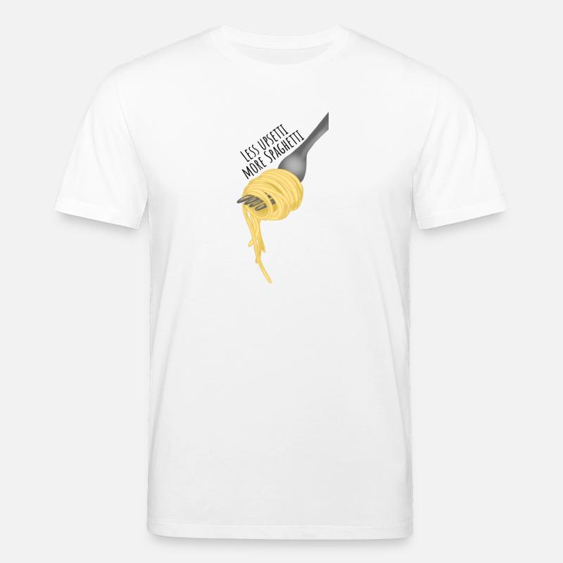 Moins d'upsetti, plus de spaghettis - T-shirt bio CREATOR Stanley/Stella Unisexe - blanc