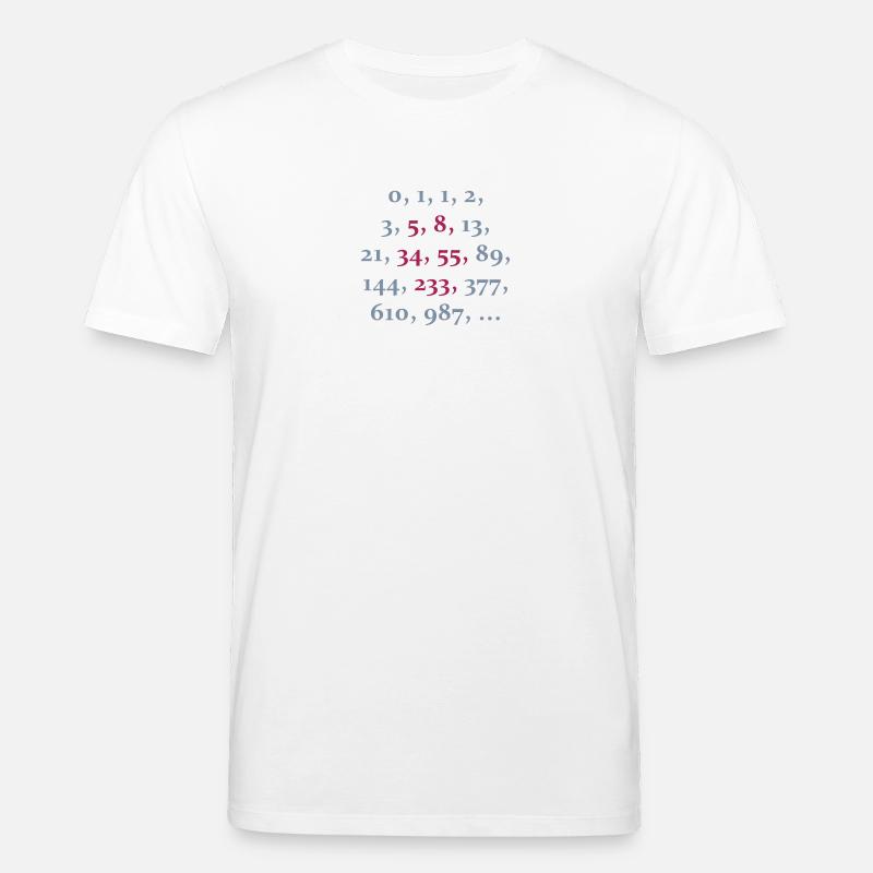 fibonacci sequence (2c) - T-shirt bio CREATOR Stanley/Stella Unisexe - blanc
