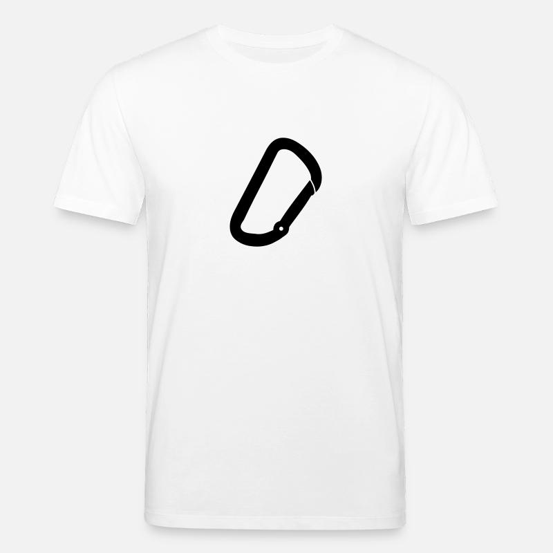 karabiner klettern - Stanley/Stella Unisex Bio-T-Shirt CREATOR  - Weiß