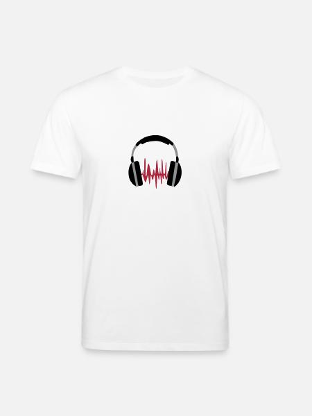 ecouteurs - T-shirt bio CREATOR Stanley/Stella Unisexe - blanc