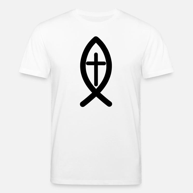 Symbole de Jésus - T-shirt bio CREATOR Stanley/Stella Unisexe - blanc