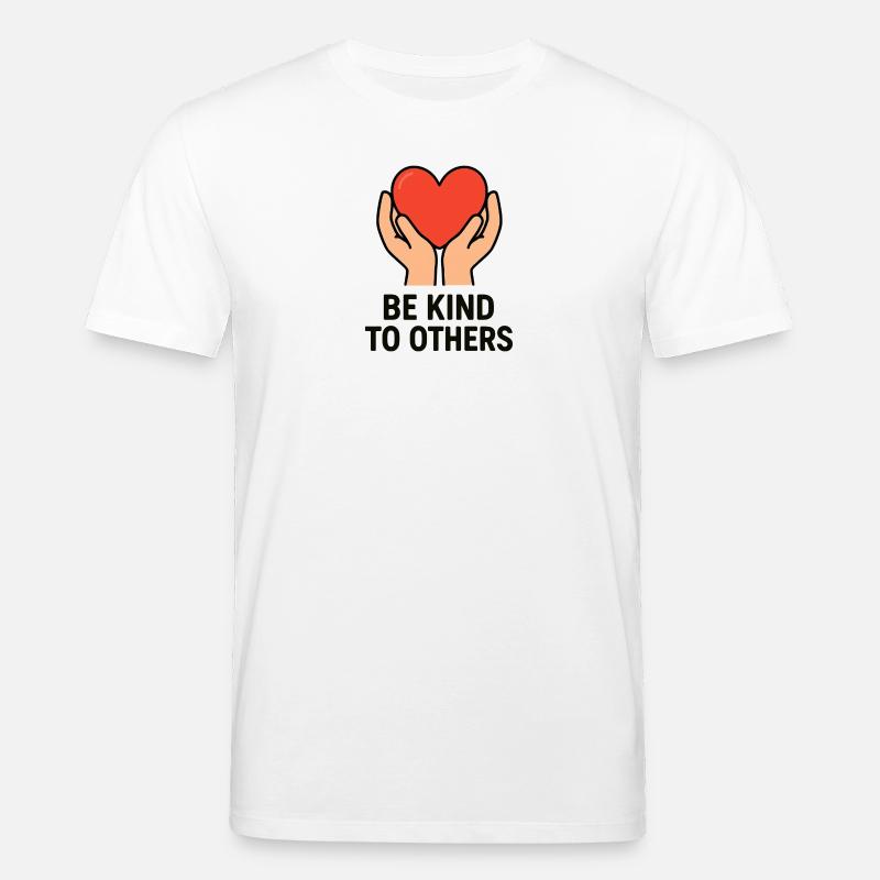 Hands Holding Heart of Kindness - Stanley/Stella CREATOR Unisex Organic T-Shirt - white