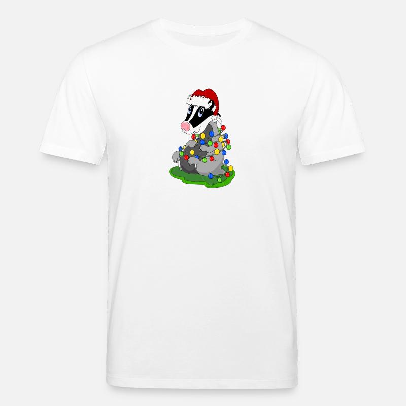 Weihnachtsdachs - Stanley/Stella Unisex Bio-T-Shirt CREATOR  - Weiß