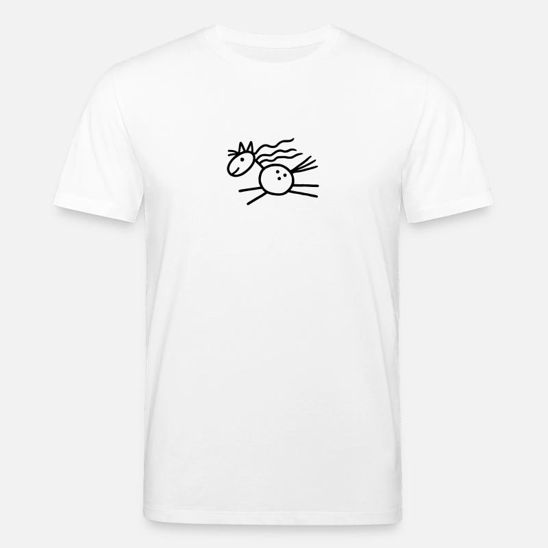 Pferd springt - Stanley/Stella Unisex Bio-T-Shirt CREATOR  - Weiß