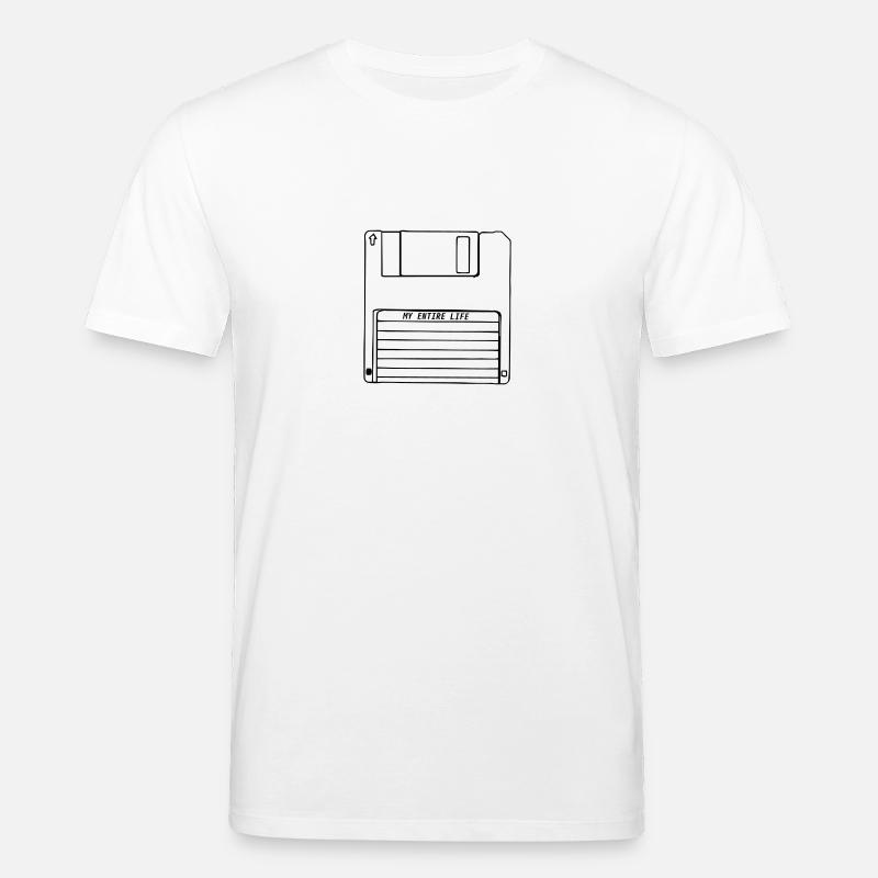 disquette - T-shirt bio CREATOR Stanley/Stella Unisexe - blanc