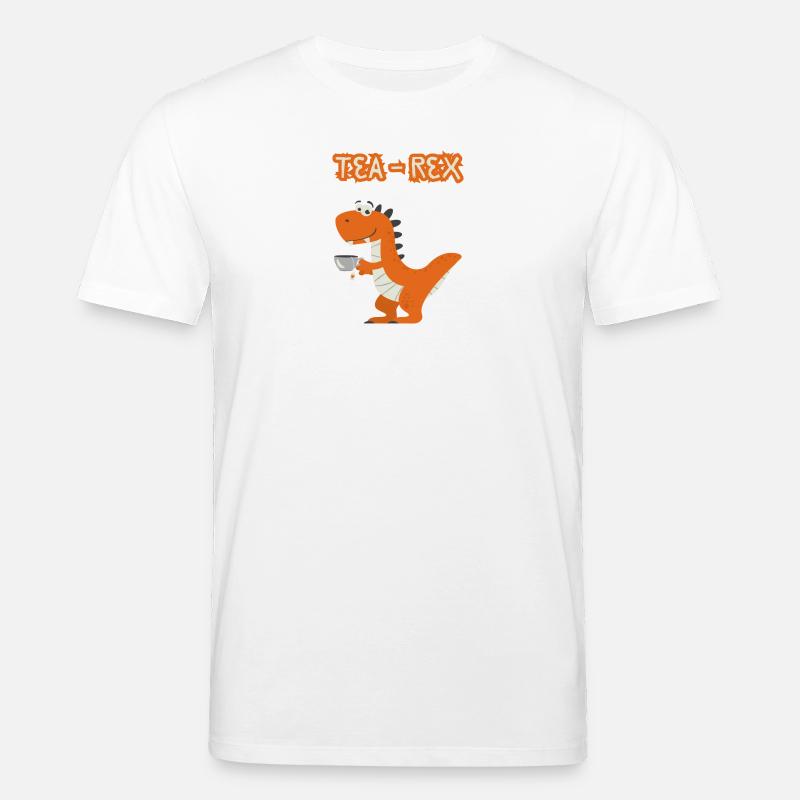 TeaRex Dino Teacup - Stanley/Stella Unisex Bio-T-Shirt CREATOR  - Weiß