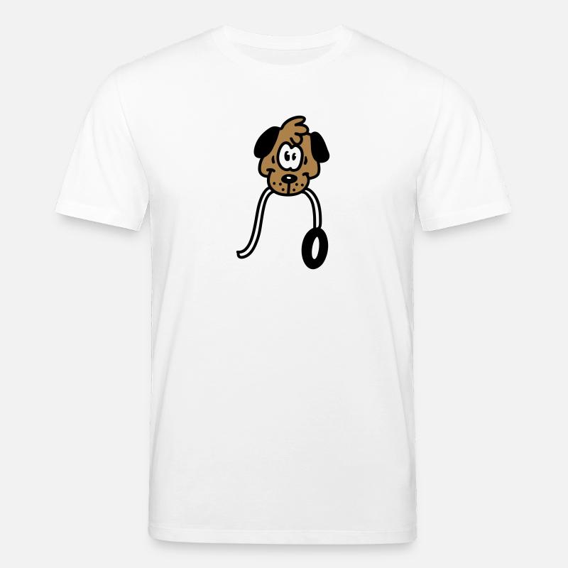 will Gassi gehen - Stanley/Stella Unisex Bio-T-Shirt CREATOR  - Weiß