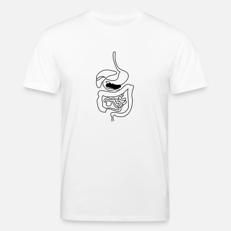 Verdauungssystem - Stanley/Stella Unisex Bio-T-Shirt CREATOR  - Weiß