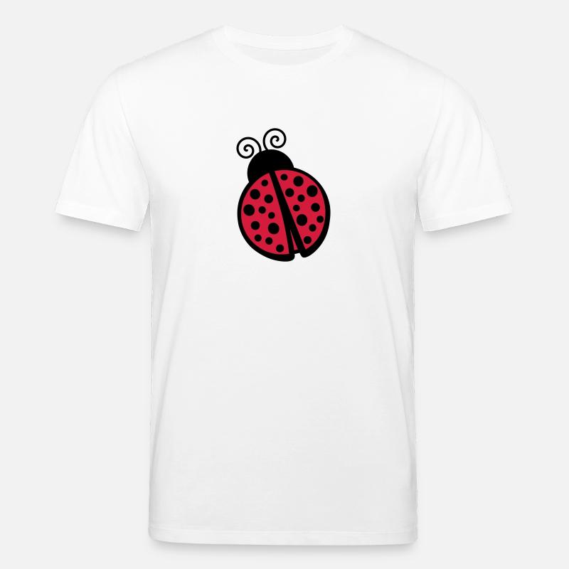 Marienkäfer - Stanley/Stella Unisex Bio-T-Shirt CREATOR  - Weiß