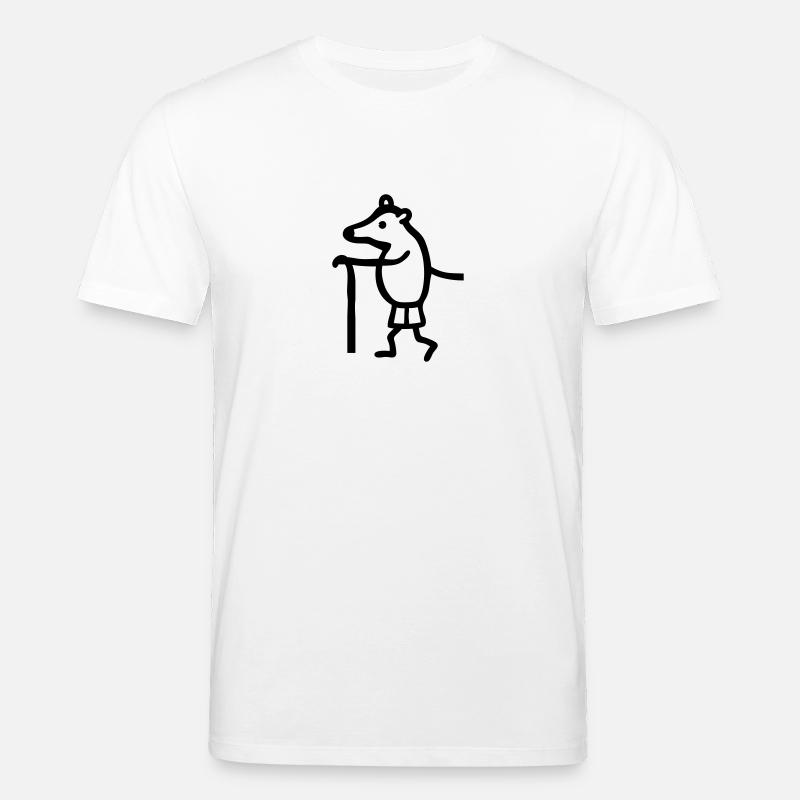 Maulwurf wandern - Stanley/Stella Unisex Bio-T-Shirt CREATOR  - Weiß
