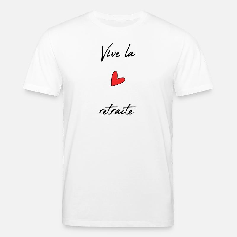 RETRAITE. RETRAITE. RETRAITEE. RETRAITE - T-shirt bio CREATOR Stanley/Stella Unisexe - blanc