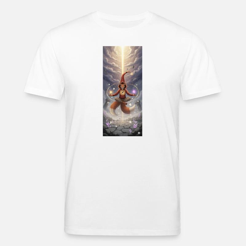 Fox Magic in the Light Path - Stanley/Stella CREATOR Unisex Organic T-Shirt - white