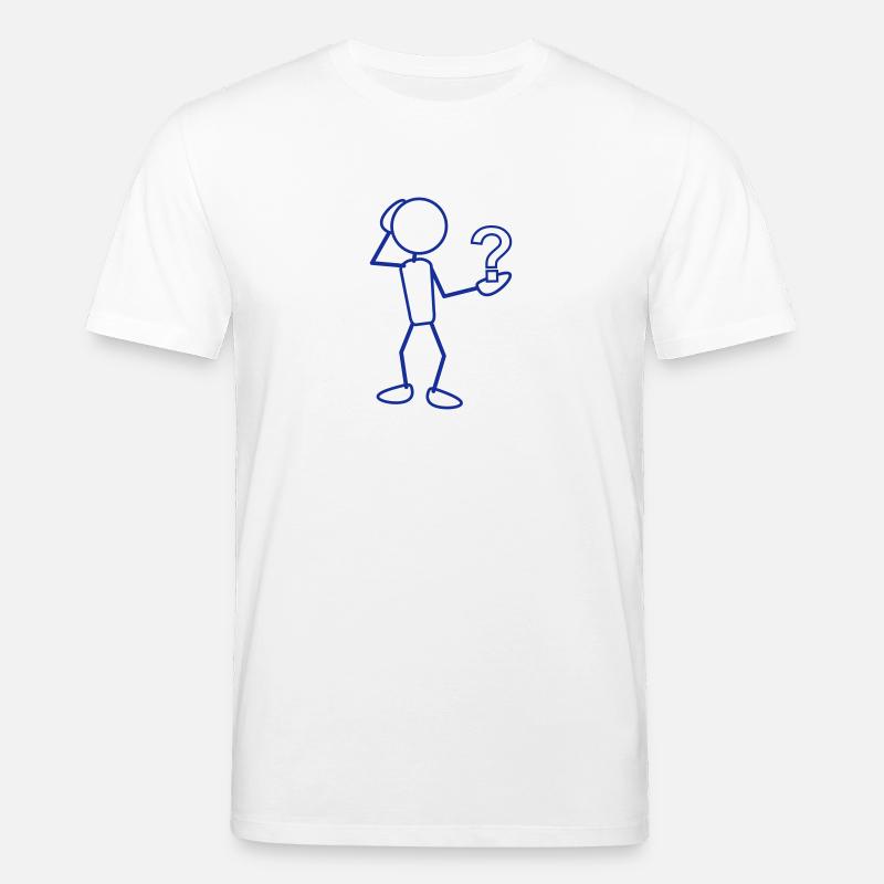 greyman_with_issues_at_hand_1c - Stanley/Stella Unisex Bio-T-Shirt CREATOR  - Weiß