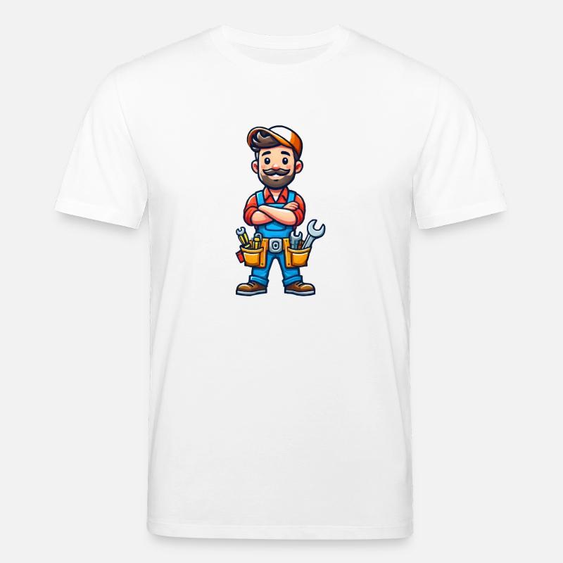 Handwerker - Stanley/Stella Unisex Bio-T-Shirt CREATOR  - Weiß
