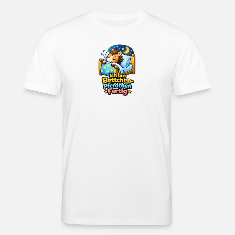 Bettchen Pferdchen Fertig | Bettfertig (md) - Stanley/Stella Unisex Bio-T-Shirt CREATOR  - Weiß
