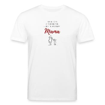 Derrière chaque enfant heureux - une maman merveilleuse - T-shirt bio CREATOR Stanley/Stella Unisexe - blanc - Devant - Alina (178cm) & Michal (187cm)